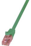LogiLink RJ45 Hálózati csatlakozókábel, lángálló, CAT 6 U/UTP [1x RJ45 dugó - 1x RJ45 dugó] 5 m, zöld LogiLink