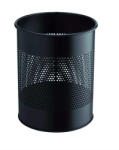 DURABLE Papírkosár DURABLE kerek fém 15 L fekete (331001) - papir-bolt