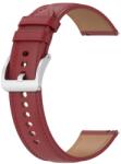  LEATHER Bőrszíj Garmin Forerunner 165 piroshoz