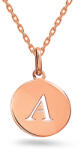 Heratis Forever Minimalista medál A betűvel, rosé aranyból 9K IZ24453ARHR