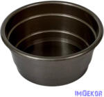  Műanyag nagy kerek tál D19, 5cm M8, 5cm - Grafit