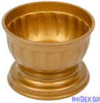  Műanyag közepes talpas tál D15cm M10, 5cm - Arany