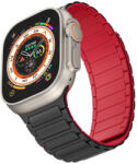 Tech-Protect Icon Band Magnetic Apple Watch szilikon óraszíj (42 / 44 / 45 / 49 mm) - fekete/piros (ipro-113224)