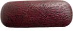 Cyrax Etui ochelari piele ecologica, 16 x 6 x 4 cm, Rosu bordo (Toc3ROSU)