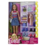 Barbie Papusa Barbie Fashionistas cu 10 Accesorii Papusa
