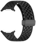 gigapack Pótszíj (egyedi méret, szilikon, lyukacsos, légáteresztő) FEKETE Samsung Galaxy Watch Ultra eSIM 47mm (SM-L705) (GP-163509)