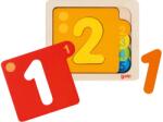 Goki Puzzle din lemn in straturi Goki - Cifre (57410) Puzzle