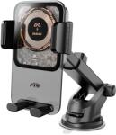 Dudao F19 bilincses autós tartó 15W induktív töltő - fekete