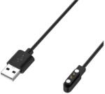 gigapack Töltőkábel USB (mágneses, 100cm) FEKETE Haylou LS13 GST Lite, Solar Lite, LS11 RS4 Plus (GP-161737)