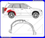 SUZUKI VITARA / GRAND VITARA 2010.01-2015.04 Hátsó sárvédő javítóív jobb "5 ajtós" POTRYKUS 6825582