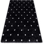 Fluffy Szőnyeg FLUFFY 2370 shaggy pontok - antracit / fehér 120x170 cm (AF304)
