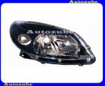 DACIA SANDERO Stepway 1 2009.10-2012.09 Fényszóró jobb (H4) fekete házas kézi/elektromos állítású is. DEPO 551-1170R-LDEM2