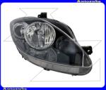 Seat LEON 2 2005.09-2009.02 /1P/ Fényszóró jobb fekete házas (H7/H1) (motor nélkül) DEPO 445-1116R-LDEM2