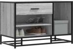 vidaXL cipőpad szürke Sonoma 80x40x53, 5 cm Gépi fa és fém (849227)