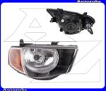 Mitsubishi L 200 2005.12-2015.03 /KA, KB/ Fényszóró jobb "dupla fülkés" (H4) sárga indexes (motor nélkül) DEPO 214-1180R-LD-EM