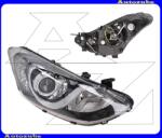 Hyundai I30 2 2015.03-2017.01 /GD/ Fényszóró jobb (H7/H7/H7) króm díszléccel, statikus kanyarkövetős (motorral) TYC 20-14319-05-2