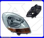 RENAULT KANGOO 1 2003.03-2008.01 Fényszóró jobb króm házas, sárga indexes (H4) (motor nélkül) DEPO 551-1145R-LDEMY