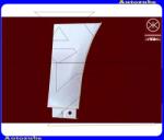 VW PASSAT CC 2008.05-2012.01 /3C/ Első sárvédő hátsó alsó rész jobb (javítólemez) KLOKKERHOLM 9540336