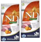 N&D N& D Dog Grain Free bárány & áfonya sütőtökkel adult medium/maxi 2x12kg (8753)