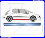 PEUGEOT 207 2006.06-2009.06 Küszöb alsó rész jobb, 1850mm (külső javítólemez) POTRYKUS P5724424P