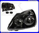 RENAULT CLIO 2 2001.06-2005.09 Fényszóró bal, fekete házas (H7/H1) motor nélkül DEPO /RENDELÉSRE/ 551-1138L-LD-EM