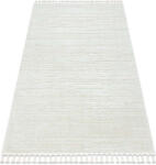  Szőnyeg SEVILLA AC53B csíkok fehér ehér Rojt BERBER shaggy 200x290 cm (E006)