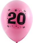  Évszámos 20. gumi lufi 30 cm-es 10 db-os csomag vegyes színekkel