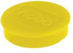 Nobo Mágneskorong, erős, 38 mm, 10 db, NOBO, sárga (VN15316) - becsiirodaker