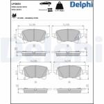 DELPHI fékbetétkészlet, tárcsafék DELPHI LP3853 (LP3853)