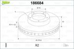 VALEO Disc frana VALEO 186684 (186684)