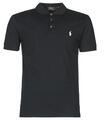 Ralph Lauren Rövid ujjú galléros pólók POLO CINTRE SLIM FIT EN COTON STRETCH MESH LOGO PONY PLAYER Fekete EU XS