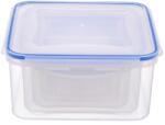 TOO KT-141 5 db-os négyzet ételtároló doboz szett 400ml+700ml+1.200ml+2.000ml+3.000ml (KT-141) - officedepot