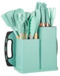 IRIS KT-500 19 db-os türkiz színű konyhai eszköz készlet (KT-500) - officedepot