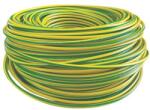  MCU 1, 5 mm2 vezeték zöld-sárga tömör réz kábel H07V-U 100m/tekercs (H07V-U1x 1.5z/s)