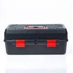 HANDY szerszámos láda kinyitható tálcás 250x495x230 mm műanyag 10986 (10986)