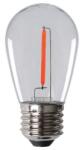 Kanlux LED ST45 E27 izzó filament 0, 9W 20lm piros ST45 piros színű fényforrás 26049 (26049)