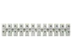 Kanlux műanyag sorkapocs 10mm2 fehér 12 tagú H-10MM2 PP M (26433)