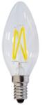 OPTONICA LED izzó filament gyertya E14 4W 2700K meleg fehér 400 lumen SP1472