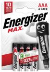 Energizer Max alkáli mikro ceruza elem AAA 4db/bliszter (EMAAA)