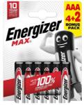 Energizer Max alkáli mikro ceruza elem AAA 4+2db/bliszter (EMAAAB4+2N)