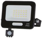 OPTONICA LED reflektor mozgásérzékelővel 20W 1800lm 3000K fekete IP65 15853