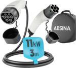 ABSINA Elektromos autó töltőkábel 11kW, 16A, 3 fázisú, 3m (52-231-1004) (52-231-1004)