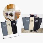 IRIS 2466 Összecsukható szennyestartó kosár, 3 rekeszes, 65X37.5X58 cm (CT-33) - bestbyte