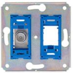 Hirschmann EDC2000 C Modulaire coax socket incl. white cover plate (695020783)