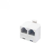 Use Bliszter Home TS 16-2WH/X elosztó telefonvezetékhez, 6P4C, 1 dugó-2 aljzat (TS 16-2WH/X) - kontaktor