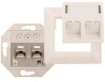 Hirschmann IDC 1000M2 2-port Data wall box CAT6A - white (695020606)