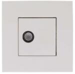 Hirschmann EDB02 CN Coax TV socket , incl. central plate and cover 9010 Niko , Telenet /VOO (695020779)