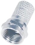 USE Home FF1/PRO F csatlakozódugó, fém, erősített, RG 6 kábelre tekerhető, egyenes kivitel (FF 1/PRO)