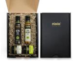 Pödör Mediterrán ajándékcsomag - Díszdobozban (Olívaolaj 100 ml + Aceto Balsamico fehér 100 ml + Mediterrán mustár 130 g + Mediterrán fűszerkeverék 70 g)