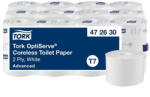 Tork Toalettpapír, belsőmag nélküli, T7 rendszer, 2 rétegű, 13, 1 cm átmérő, Advanced, TORK OptiServe, fehér (KHH831)